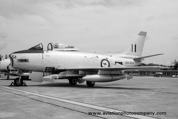 RAAF 3 Squadron Commonwealth CA-27 Sabre Mk32 A94-954 (1966)