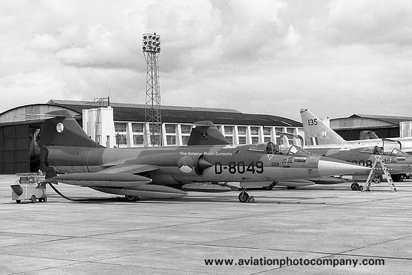 Dutch Air Force 322 Squadron F-104G Starfighter D-8049 at RAF Leuchars (1971)