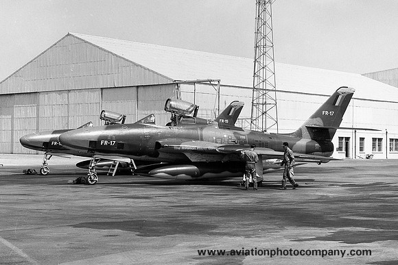 Belgian Air Force 2 Wing 42 Sml Republic RF-84F FR-17 at RAF Luqa
