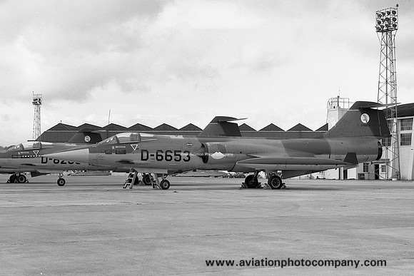 Dutch Air Force F-104G Starfighter D-6653 at RAF Leuchars (1971)