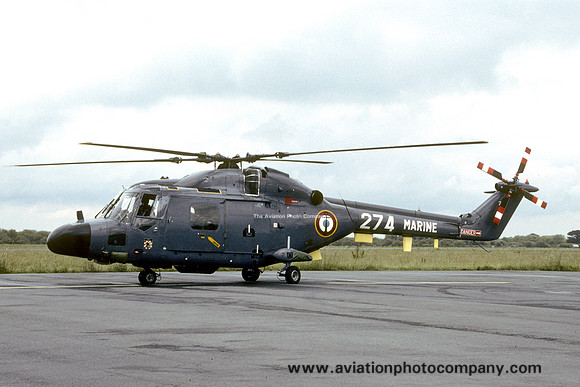 French Navy 34F Westland Lynx HAS.2 274 (1994)