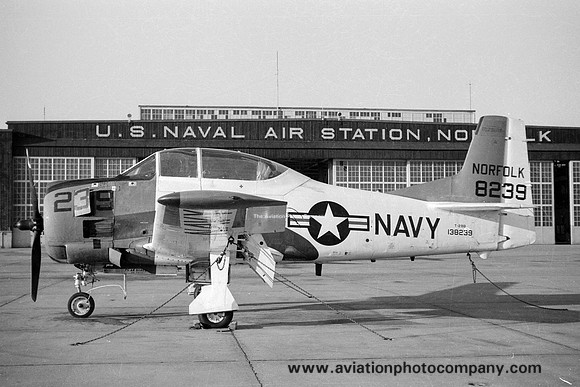 US Navy Norfolk T-28B Trojan 138239 (1974)