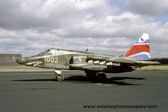 Czech Air Force 30 BOLP Sukhoi Su-25K Frogfoot 1002 (1994)