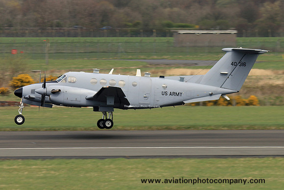 US Army C-12V Huron 94-00316 at Prestwick (2017)