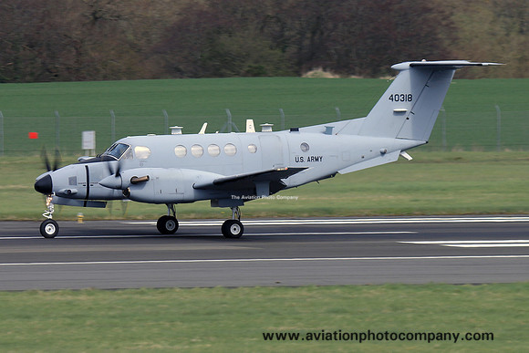 US Army C-12V Huron 94-00318 at Prestwick (2017)
