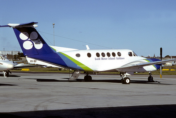 Lord Howe Island Airlines Beech 200 King Air VH-IBF (1987)