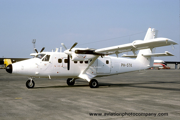 Schreiner Airways DHC-6-300 Twin Otter PH-STK at Prestwick (1987)