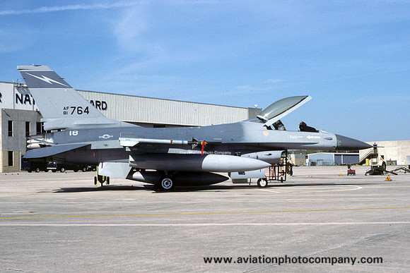 USAF Florida ANG 159 FIS F-16A Fighting Falcon 81-0764 (1991)