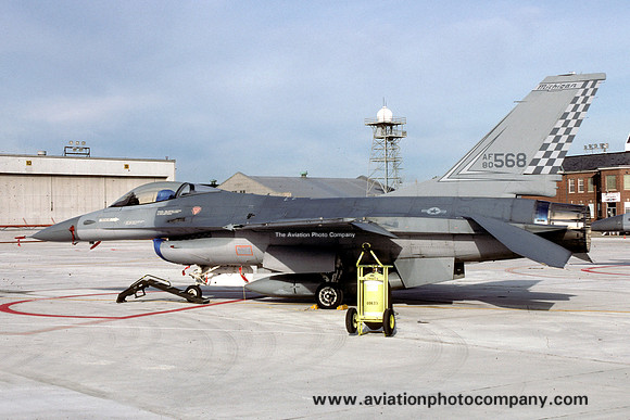USAF Michigan ANG 171 FIS F-16A Fighting Falcon 80-0568 (1991)