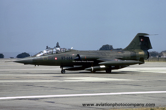 Danish Air Force Esk 726 Lockheed TF-104G Starfighter RT-684 (1983)