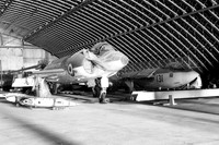 Royal Navy Supermarine Scimitar F.1 XD220 stored at Wroughton (1976)