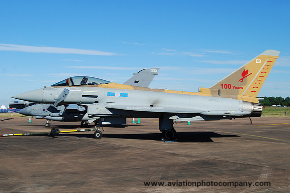 RAF 6 Squadron BAE Typhoon FGR.4 ZK342 at RIAT Fairford (2014)