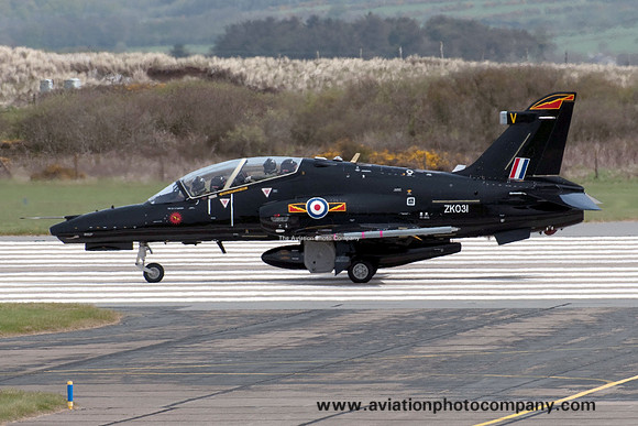 RAF 4 Squadron BAE Hawk T.2 ZK031/V at RAF Valley (2013)