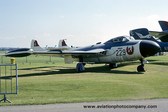 Royal Navy De Havilland Sea Venom FAW.22 WW138 at the FAA Museum (1973)