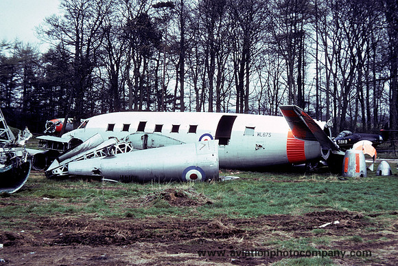 RAF Vickers Varisty T.1 WL675 at Catterick (1973)