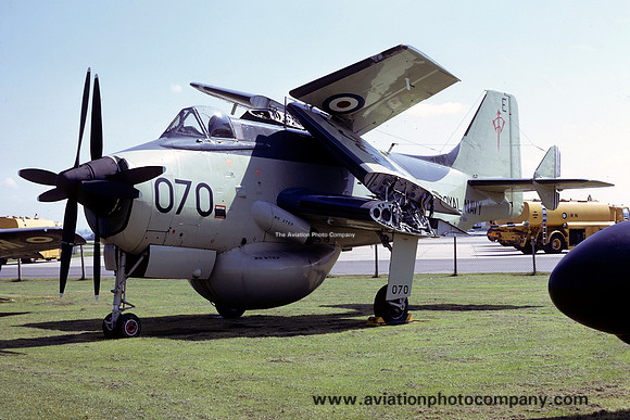 Royal Navy Fairey Gannet AEW.3 XL503 at the FAA Museum (1973)