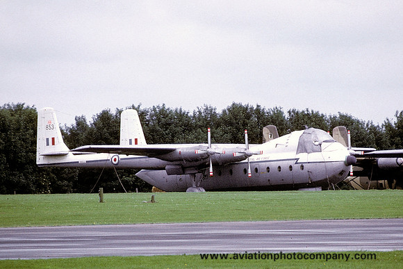 RAF AWA Argosy C.1 XN853 stored at Kemble (1972)