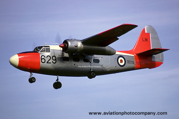 Royal Navy 750 Squadron Hunting Sea Prince T.1 WF118/LM629 (1972)