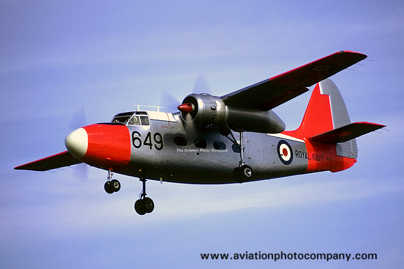 Royal Navy 750 Squadron Hunting Sea Prince T.1 WF125/LM649 (1972)