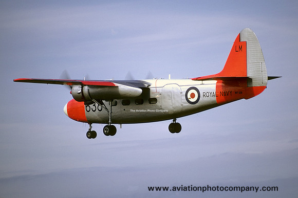 Royal Navy 750 Squadron Hunting Sea Prince T.1 WF128/LM638 (1972)