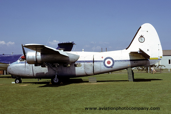 Royal Navy Hunting Sea Prince C.1 WF137 at the FAA Museum (1973)