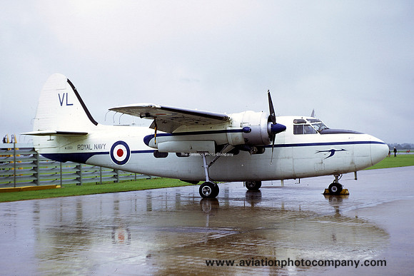 Royal Navy Yeovilton Station Flight Hunting Sea Prince C.1 WJ350/VL (1972)