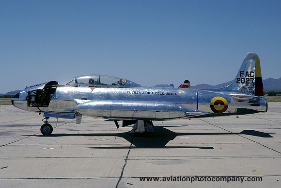 Colombian Air Force Lockheed T-33A Shooting Star 2027 (1978)