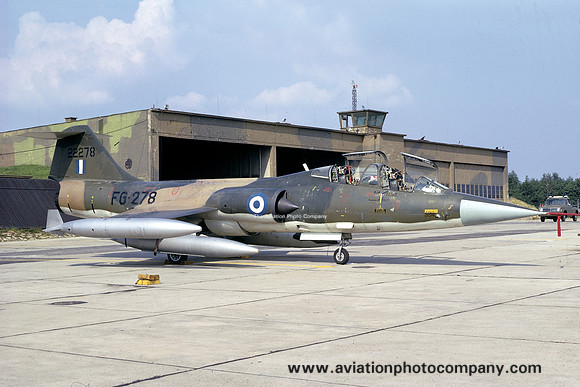Greek Air Force 335 Mira Lockheed TF-104G Starfighter 22278/FG-278 (1974)