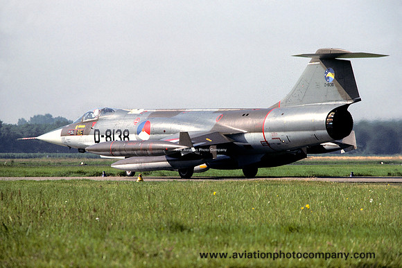 Dutch Air Force 306 Squadron Lockheed RF-104G Starfighter D-8138 (1980)