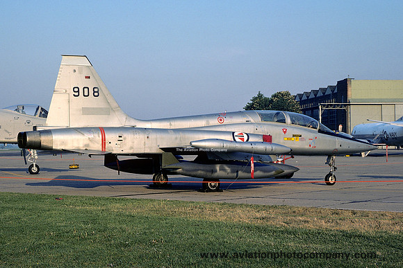 Norwegian Air Force 338 Skv Northrop F-5B Freedom Fighter 908 (1980)