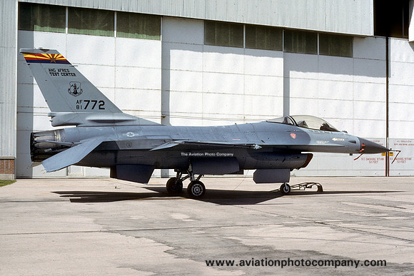 USAF Arizona ANG ANG/AFRes Test Center F-16A Fighting Falcon 81-0772 (1991)