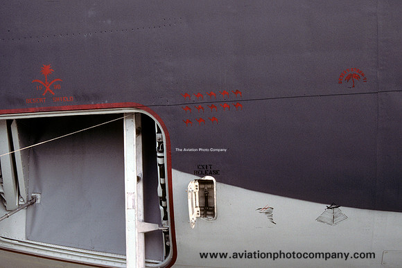 USAF 314 ARS KC-135E Stratotanker 58-0096 Operation Desert Shield mission marks (1992)