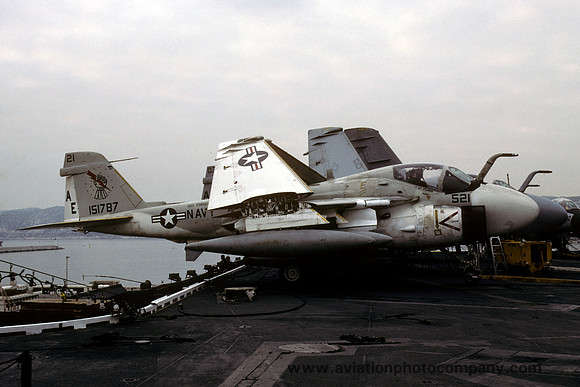 US Navy VA-176 KA-6D Intruder 151787/AE-521 on board USS Forrestal (1991)