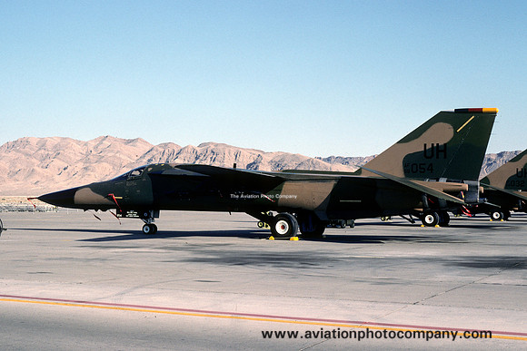 USAF 20 FW F-111E Aardvark 68-0054/UH at Nellis AFB (1991)