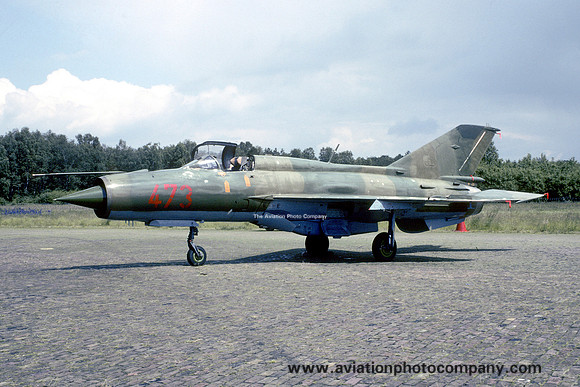 East German Air Force Mikoyan MiG-21MF 473 displayed at Twenthe (1994)