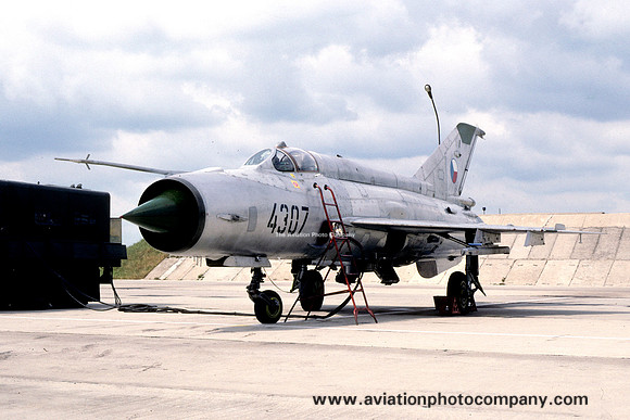 Czech Air Force 11 SLP Mikoyan MiG-21MF 4307 (1994)