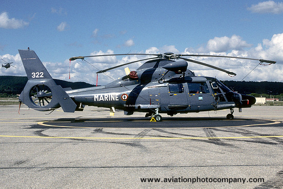 French Navy 23S Aerospatiale SA.365N1 Dauphin II 322 (1994)