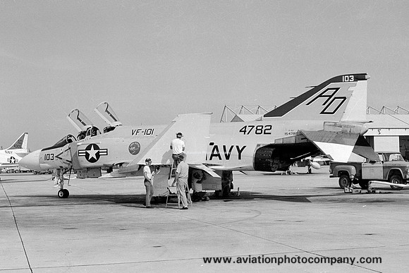 US Navy VF-101 McDonnell F-4J Phantom 154782/AD-103 (1974)