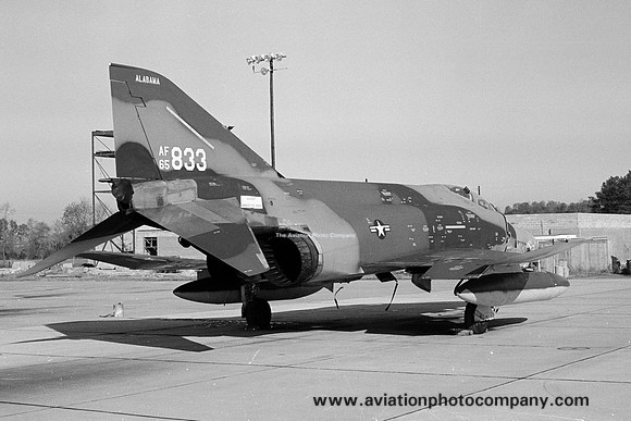 USAF Alabama ANG 160 TRS McDonnell RF-4C Phantom 65-0833 (1974)