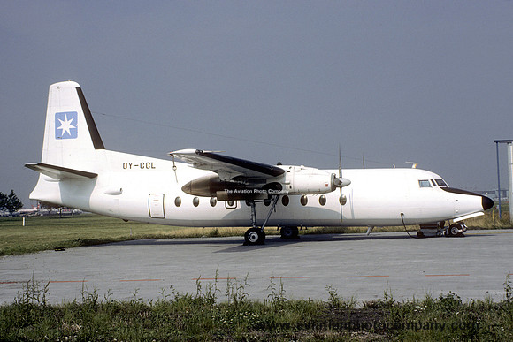 Maersk Fokker F-27-600 Friendship OY-CCL (1987)