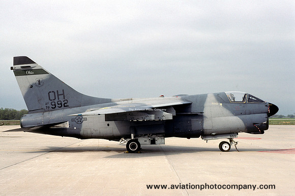 USAF Ohio ANG 112 TFS A-7D Corsair 70-0992/OH (1991)