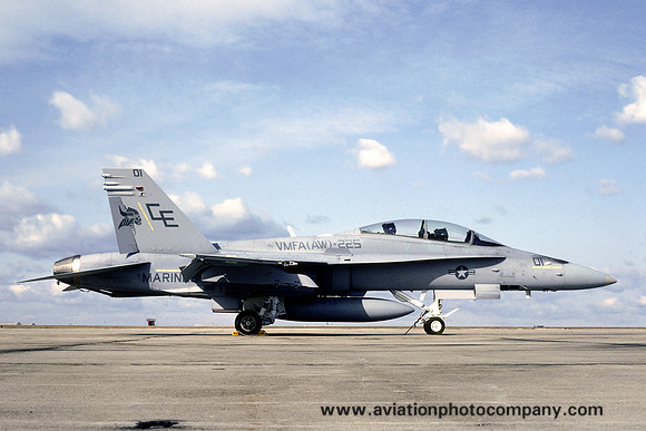 US Marines VMFA(AW)-225 F/A-18D Hornet 164650/CE-01 (1992)