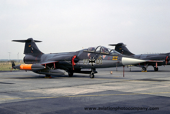 German Air Force JBG32 Lockheed TF-104G Starfighter 27+40 (1980)