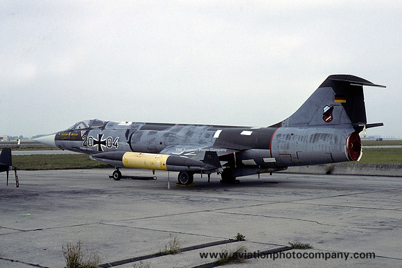 German Air Force JBG32 Lockheed F-104G Starfighter 20+04 (1980)