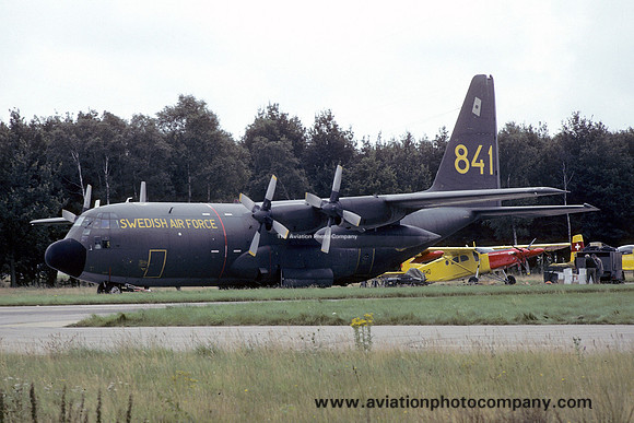 Swedish Air Force F7 Lockheed C-130E/Tp84 Hercules 84001/841 (1980)