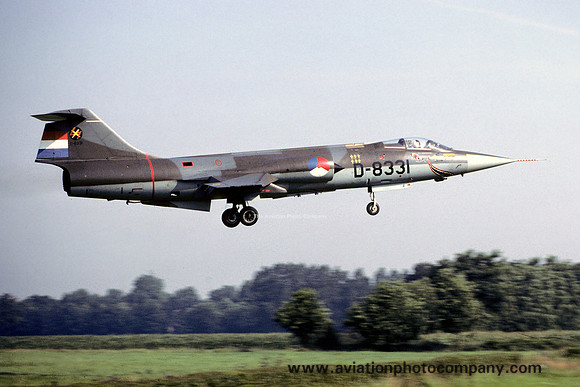 Dutch Air Force 312 Squadron Lockheed F-104G Starfighter D-8331 (1980)