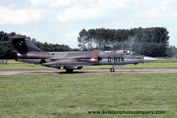Dutch Air Force 311 Squadron Lockheed F-104G Starfighter D-8114 (1979)