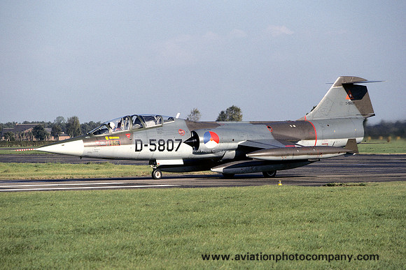 Dutch Air Force Lockheed TF-104G Starfighter D-5807 (1979)