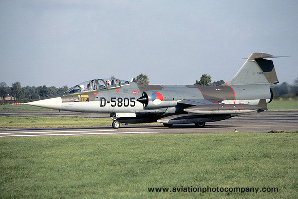 Dutch Air Force Lockheed TF-104G Starfighter D-5805 (1979)