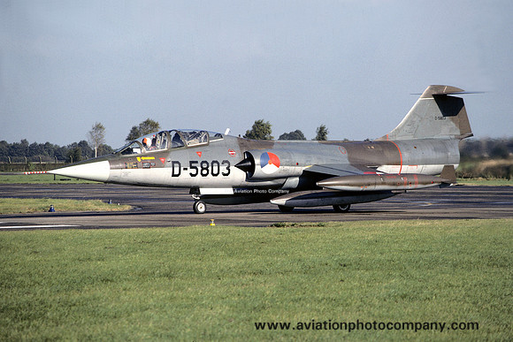 Dutch Air Force Lockheed TF-104G Starfighter D-5803 (1979)